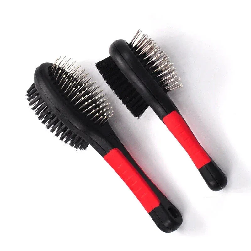 Double Sided Dog Pet Fur Grooming Brush