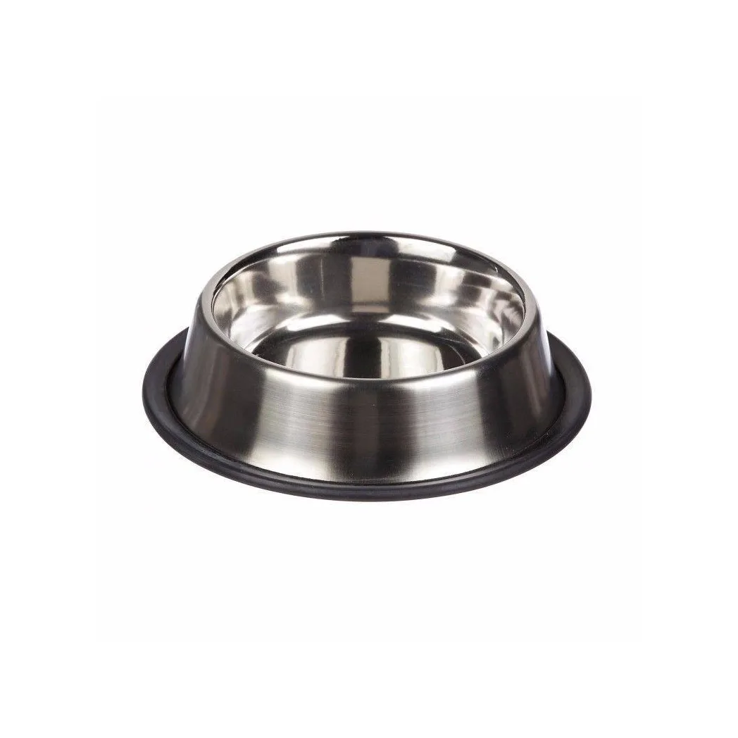 Steel Pet Bowl Dog Feeding Bowl Steel Medium Size Appro x Ideal For Dogs 22 cm