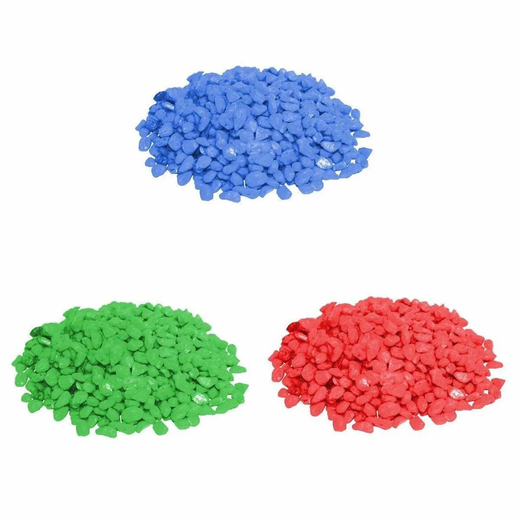 Bag Of Small Aquarium Fish Tank Coloured Stones Assorted Sizes 3640
