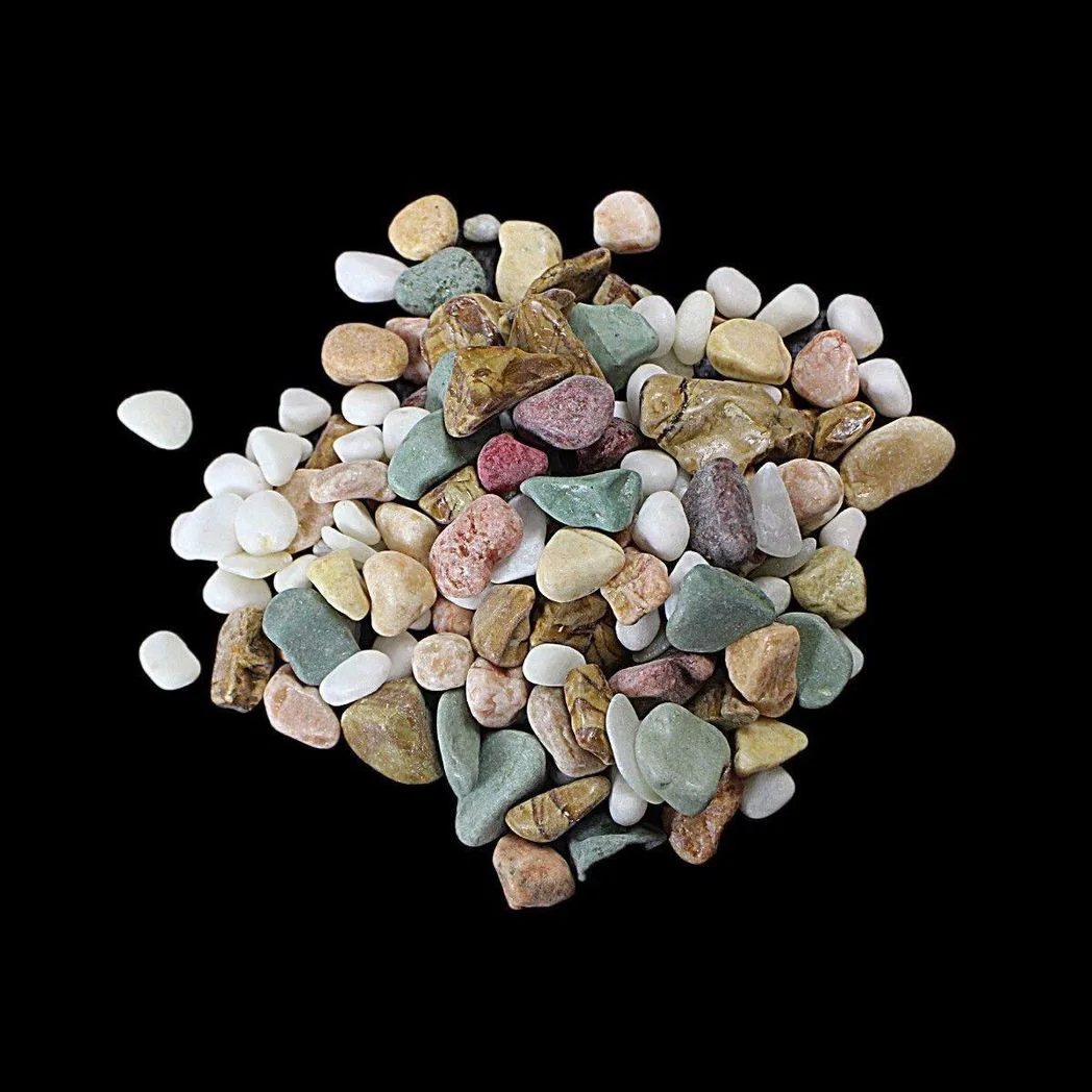 Bag Of Mi x ed Aquarium Fish Tank Stones Rocks Assorted Colours And Sizes