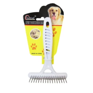 Pet Dog Cat Metal Teeth Grooming Brush
